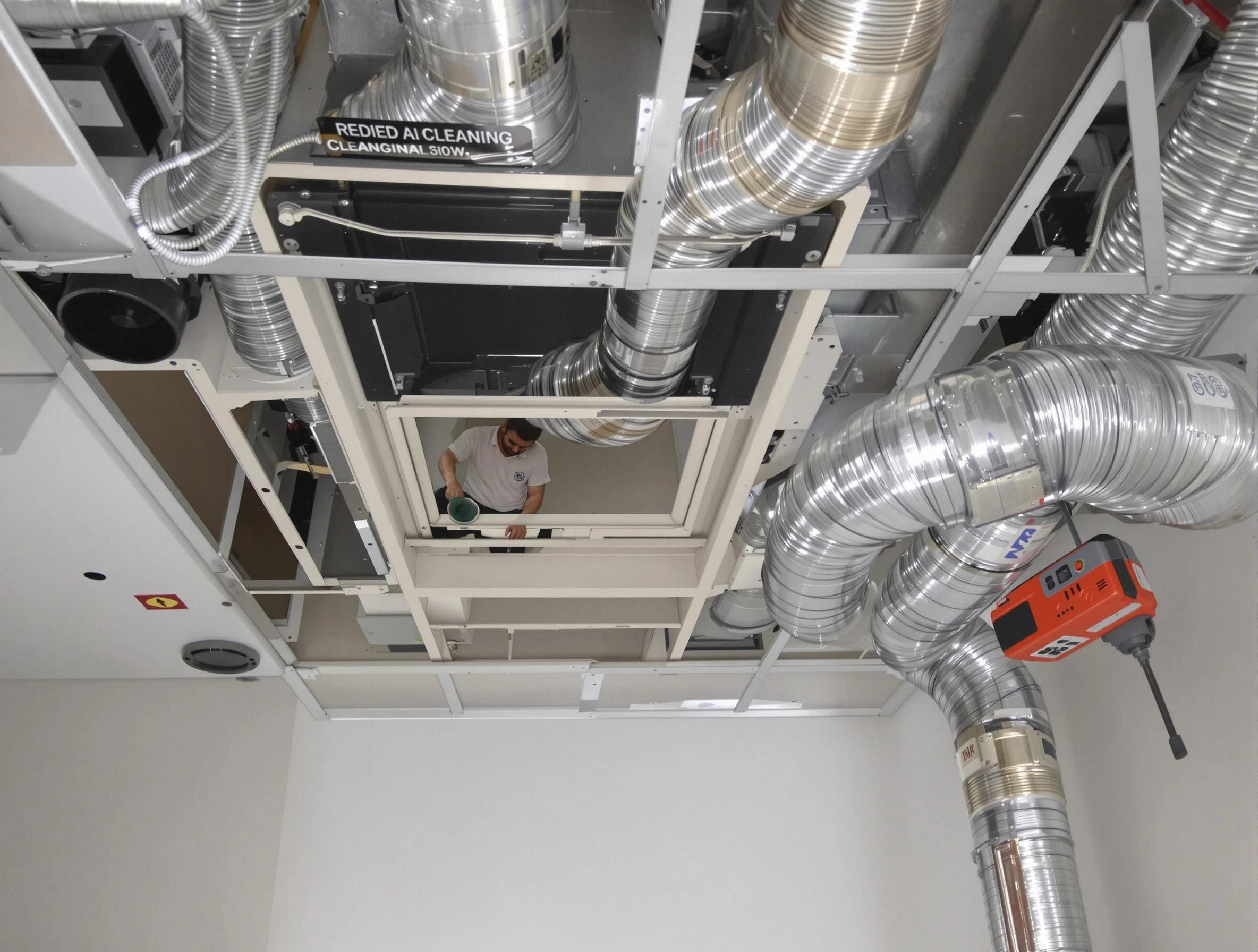 Homewood Air Duct Cleaning technician performing detailed central duct system cleaning in Homewood