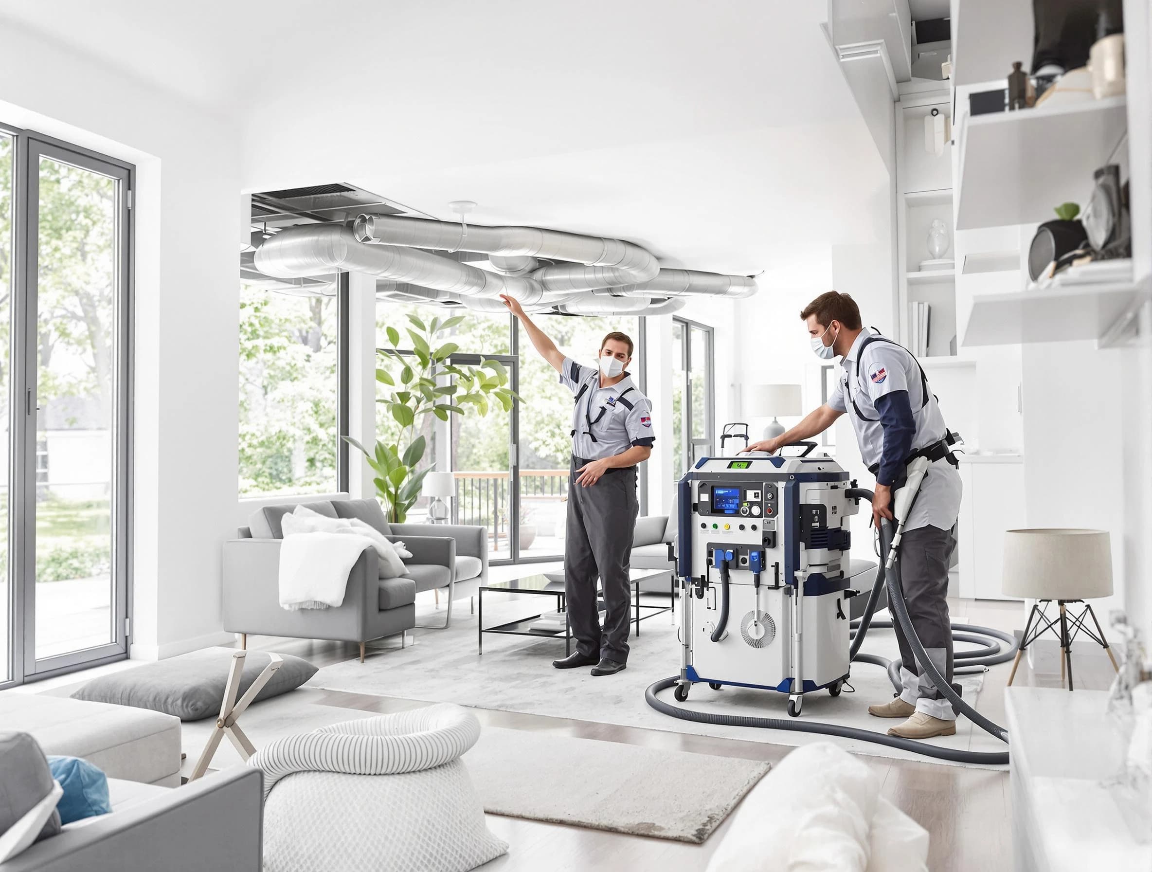 Homewood Air Duct Cleaning professional conducting pure air duct cleaning with state-of-the-art equipment in Homewood