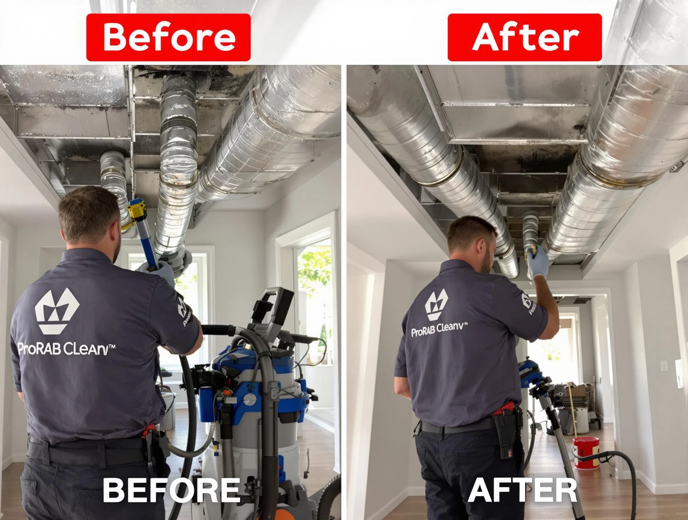 Homewood Air Duct Cleaning expert performing thorough residential duct cleaning in a Homewood home